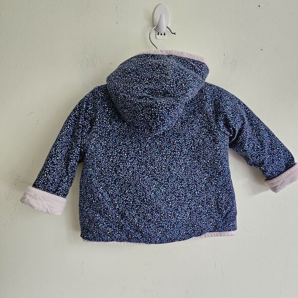 12M Baby Quilted Reversible Jacket – Blue & Pink – Snap Buttons – EUC - Picture 5 of 7